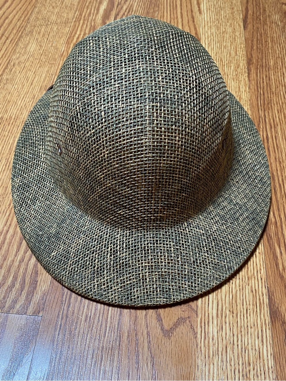 Tropical Ventures Palm Beach Florida Woven Straw Pith Safari hat/helmet - Picture 2 of 9